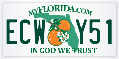FL license plate ECWY51
