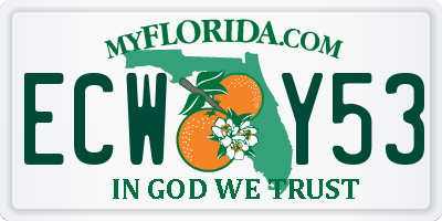 FL license plate ECWY53