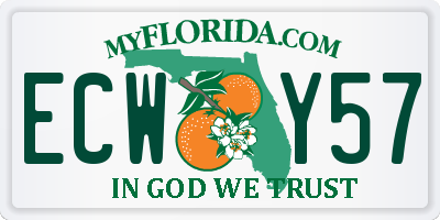 FL license plate ECWY57