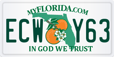 FL license plate ECWY63