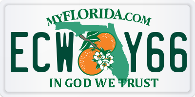 FL license plate ECWY66