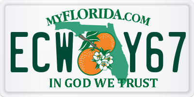 FL license plate ECWY67