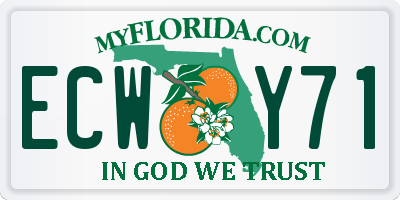 FL license plate ECWY71