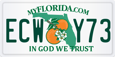 FL license plate ECWY73