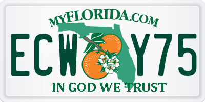 FL license plate ECWY75