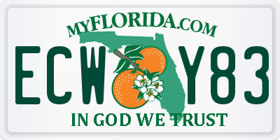 FL license plate ECWY83