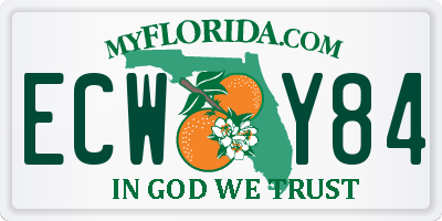 FL license plate ECWY84