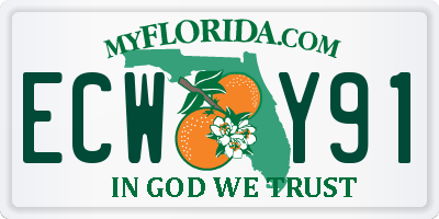 FL license plate ECWY91