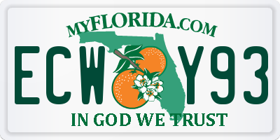 FL license plate ECWY93