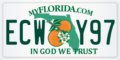 FL license plate ECWY97