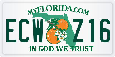 FL license plate ECWZ16