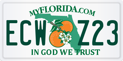 FL license plate ECWZ23