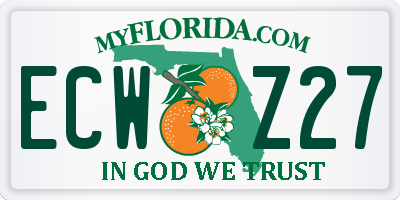 FL license plate ECWZ27