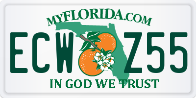 FL license plate ECWZ55
