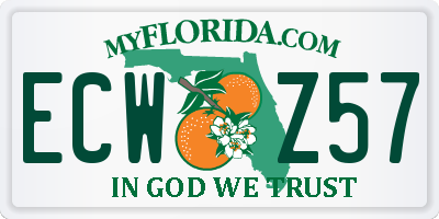 FL license plate ECWZ57