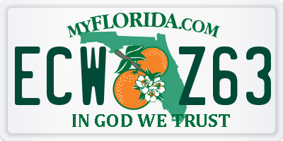 FL license plate ECWZ63
