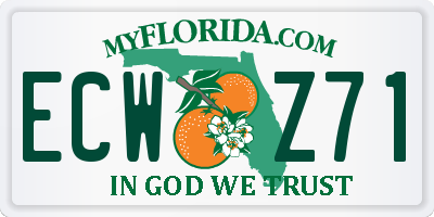 FL license plate ECWZ71