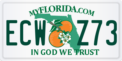 FL license plate ECWZ73