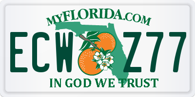 FL license plate ECWZ77