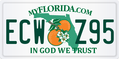 FL license plate ECWZ95