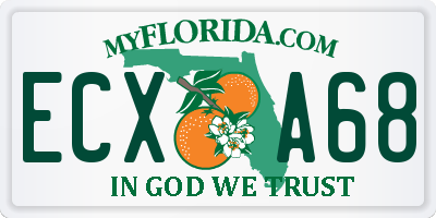FL license plate ECXA68