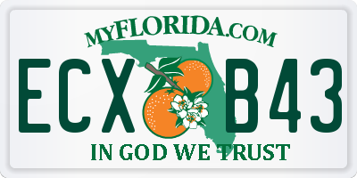 FL license plate ECXB43