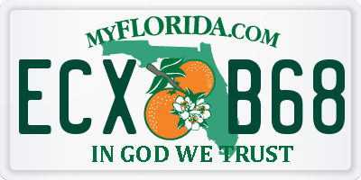 FL license plate ECXB68