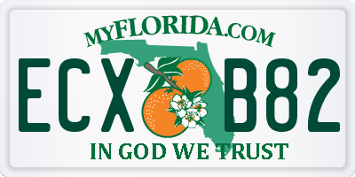 FL license plate ECXB82