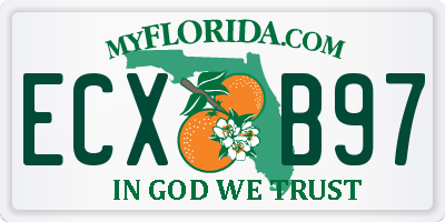 FL license plate ECXB97