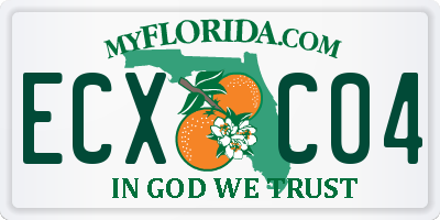 FL license plate ECXC04
