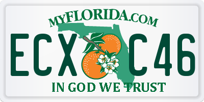 FL license plate ECXC46