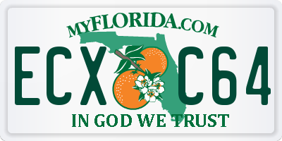 FL license plate ECXC64