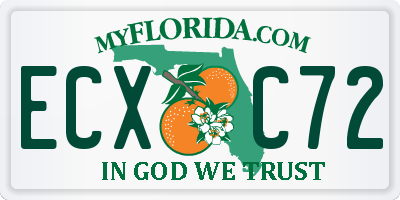 FL license plate ECXC72