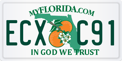 FL license plate ECXC91