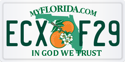 FL license plate ECXF29