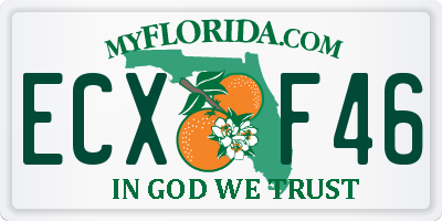 FL license plate ECXF46