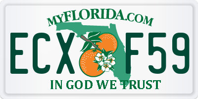 FL license plate ECXF59