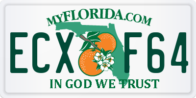FL license plate ECXF64
