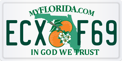 FL license plate ECXF69