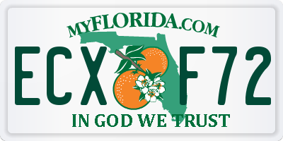 FL license plate ECXF72