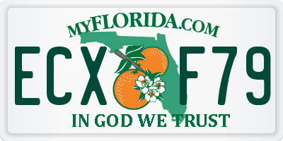 FL license plate ECXF79