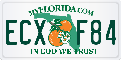 FL license plate ECXF84