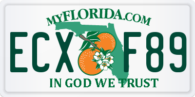 FL license plate ECXF89