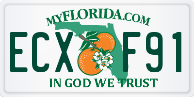FL license plate ECXF91