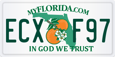 FL license plate ECXF97