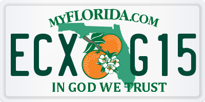 FL license plate ECXG15