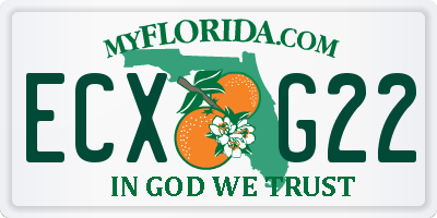 FL license plate ECXG22