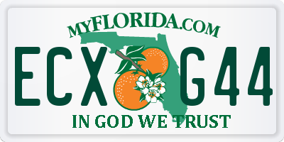 FL license plate ECXG44