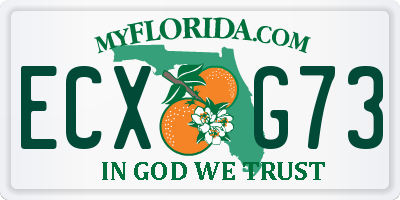 FL license plate ECXG73