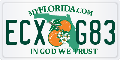 FL license plate ECXG83